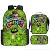 Набор из 3 предметов: школьная сумка Poppy's Playtime 4 Elementary School Bag и рюкзак Nightmare Critters большой вместимости.