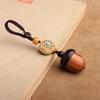 Yi Ming Xian Yuan Sandalwood Pine Cone Keychain & Phone Pendant – Unscrewable Creative Jewelry