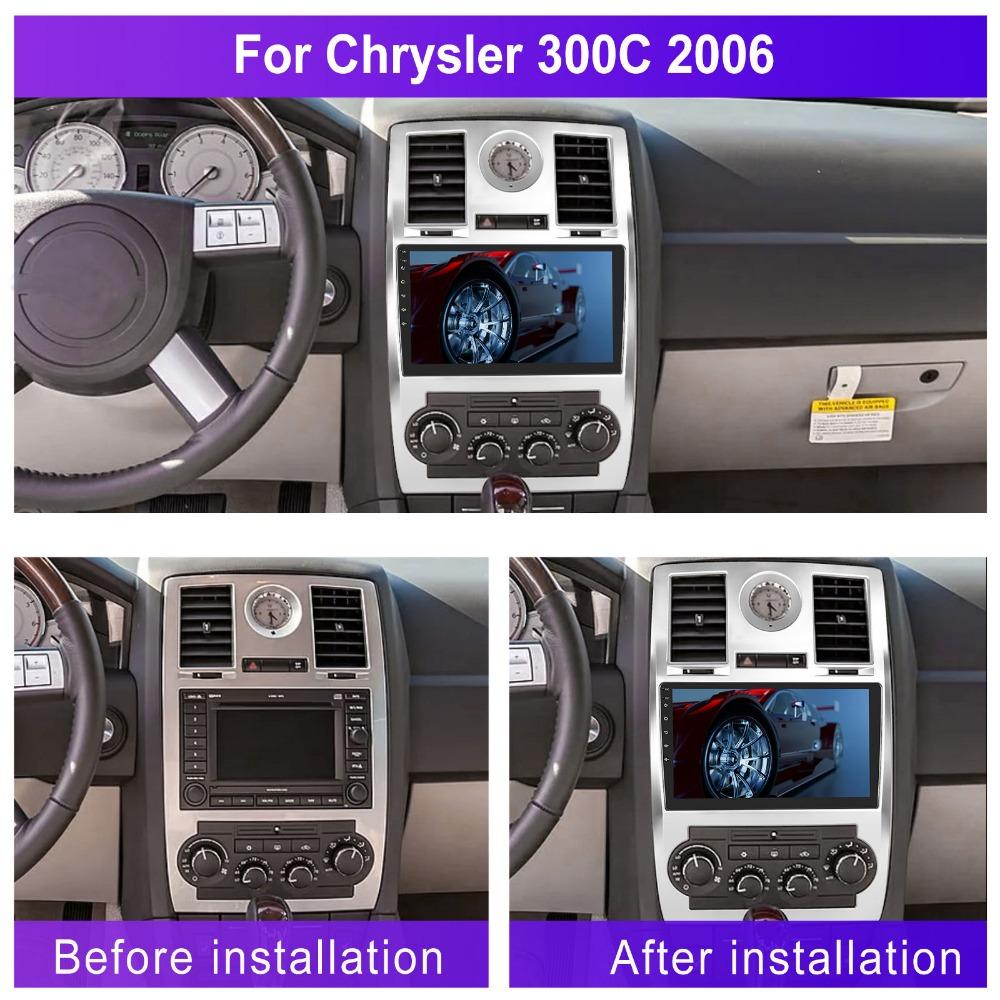 Автомобильное радио Android Auto Carplay для Chrysler Aspen 300C 2004-2011 Мультимедийный проигрыватель Головное устройство Стерео GPS Навигация BT WIFI 2+32 ГБ