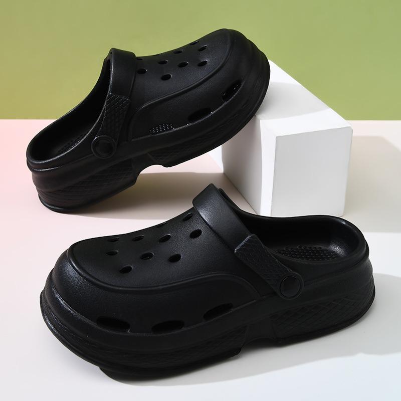 New Classic Thick-soled Simple and Fashionable Versatile Eva Solid Color Hole Shoes Female Nurse Shoes