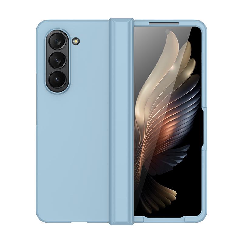 Для Samsung Z Fold 6 Складной Мобильный Чехол Ощущение Кожи Матовое Полная Защита для Чехла Телефона Samsung Z Fold 4 5