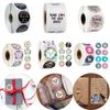 You Sticker Roll Round Label Thank You Stickers Sealing Craft Gift Paper Sticker Self Adhesive