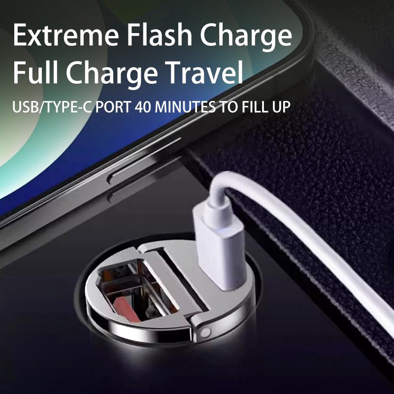 For SsangYong 100W Mini Car Charger Lighter Fast Charging PD USB Type C Phone Charger Kyron Actyon Sport Tivoli Torres Korando fpvcm00