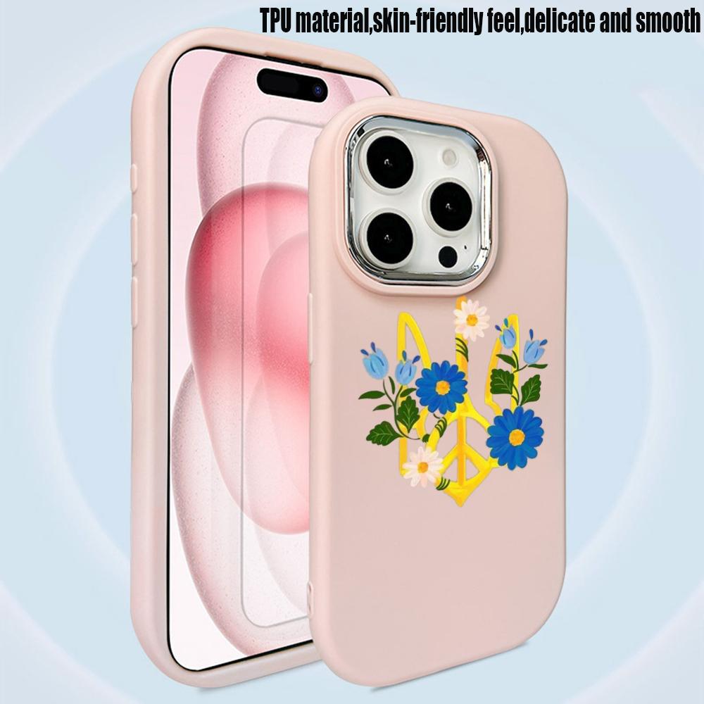 LZ27 Мягкий чехол для телефона с национальным гербом и сердцем для Samsung S24 Ultra S23 Plus S21 FE A16 A54 A34 A05s Infinix Hot 40 30i, защитный противоударный чехол для объектива