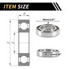 Motoforti Universal Deep Groove Ball Bearings Scooter Skateboard Wheel 40x68x15mm Lubricated Bearings Open Type