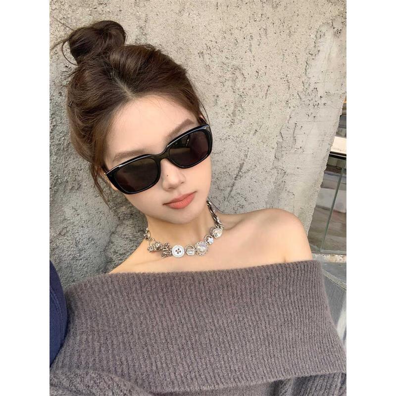 AIGE Ретро Маленькая Рамка Кошачий Глаз Поляризационные Солнцезащитные Очки для Женщин