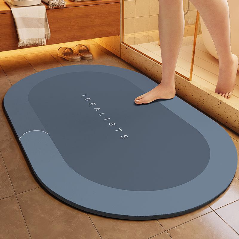 Супер впитывающий ковер, противоскользящий коврик для душа, простой коврик для ванной комнаты, кухонный вход, мягкая дверь, боковой коврик для ванной, домашний декор