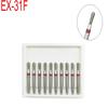 10 шт./кор., стоматологические высокоскоростные боры, алмазная полировка, подготовка зубов, стоматологическое оборудование EX-31F