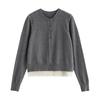Women's Contrast Faux Cashmere Knit Sweater