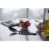 Yamazaki Tower S Silicone Cooking Spoon, Black, Approx. W7 x D3 x H26cm, Dishwasher Safe, Floating Tip, Measuring Meter, 4273
