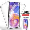Для Samsung Galaxy A23 4G Чехол 360 Полный Чехол Для Samsung A 23 6,6 "Двусторонний Мягкий Силиконовый ТПУ Прозрачный Противоударный Защитный Чехол Для Телефона
