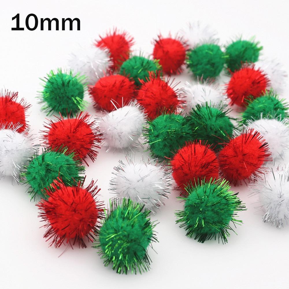 10-30mm Xmas Tree Decorative Ball Brightly Colored Christmas Craft Supplies Christmas