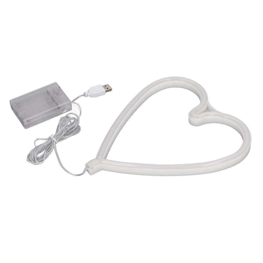 LED Neon Light Heart Shaped Colorful Neon Lights Proposal Birthday Scene Light Decorations