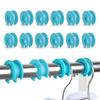 Happykau 12-Piece Silicone Hanger Stopper, Prevents Laundry from Being Blown Away by the Wind, Clothes Drying Pole Stopper, Hanger Catch, Clothes Dryi