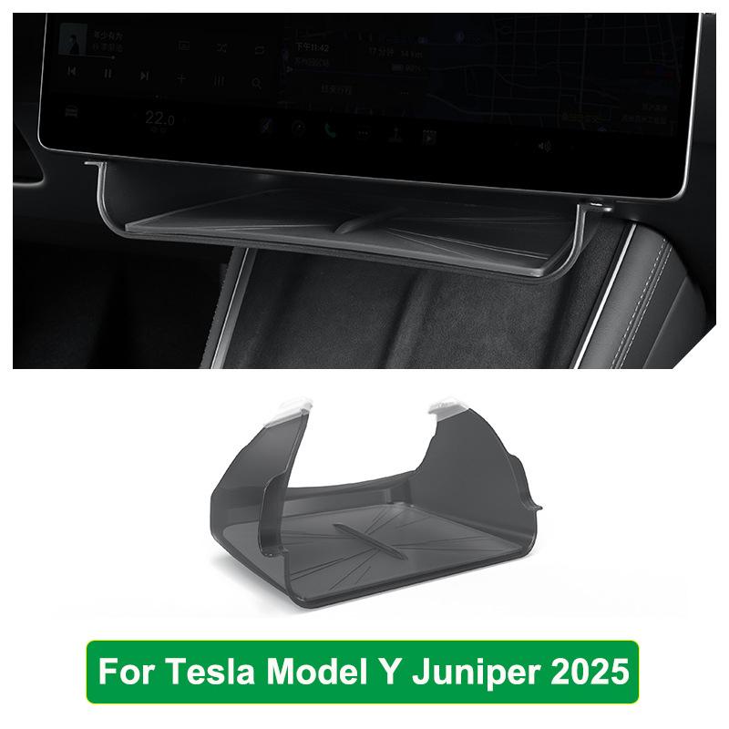 for Tesla Model Y Juniper 2025 Launch Model 3 Highland 2024 Hidden Storage Box Car Under-Screen Display Hanging Organizer Tray