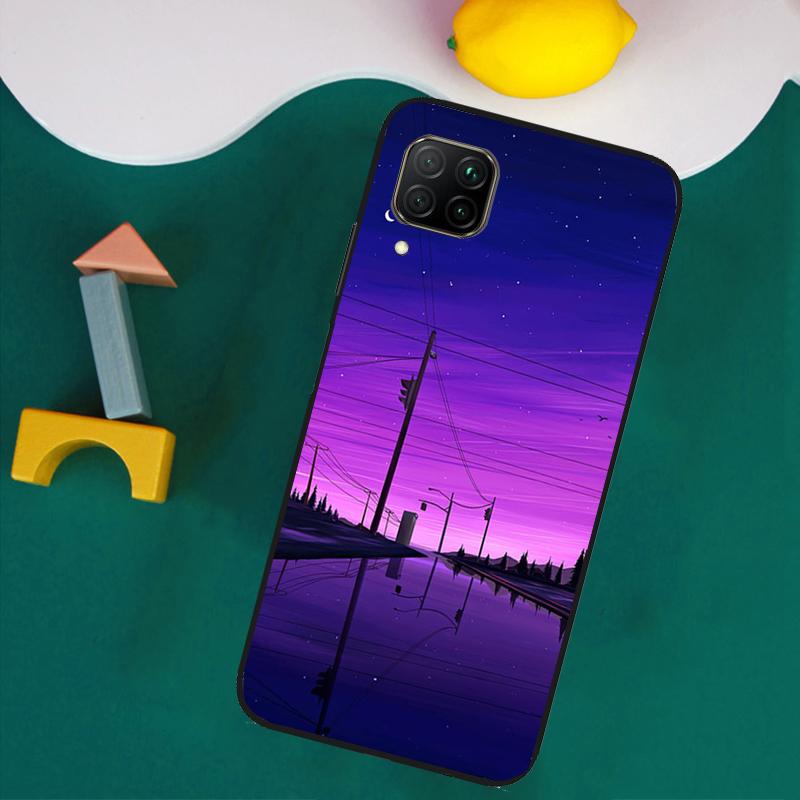 Фиолетовая эстетика для Huawei Nova 9 10 SE 8i 11i 12i 12s Y60 Y61 Y70 Y90 Y72 Y73 Y91 P60 Pro P40 P30 Lite Чехол
