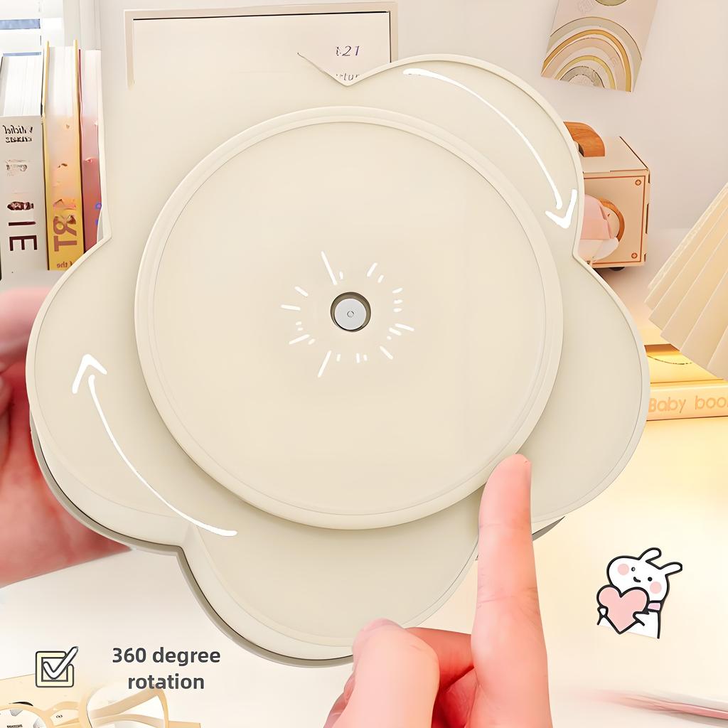 Вращающийся держатель для ручек - Стильный органайзер для стола для студентов и офиса, Пластиковый органайзер большой вместимости с креативным дизайном