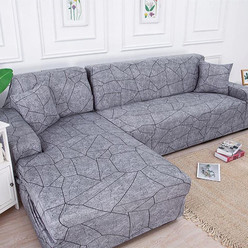 Spandex Corner Sofa Covers For Living Room Elastic Spandex Couch Cover Stretch Slipcovers L Shape Sofa Need Buy Sofa Cover