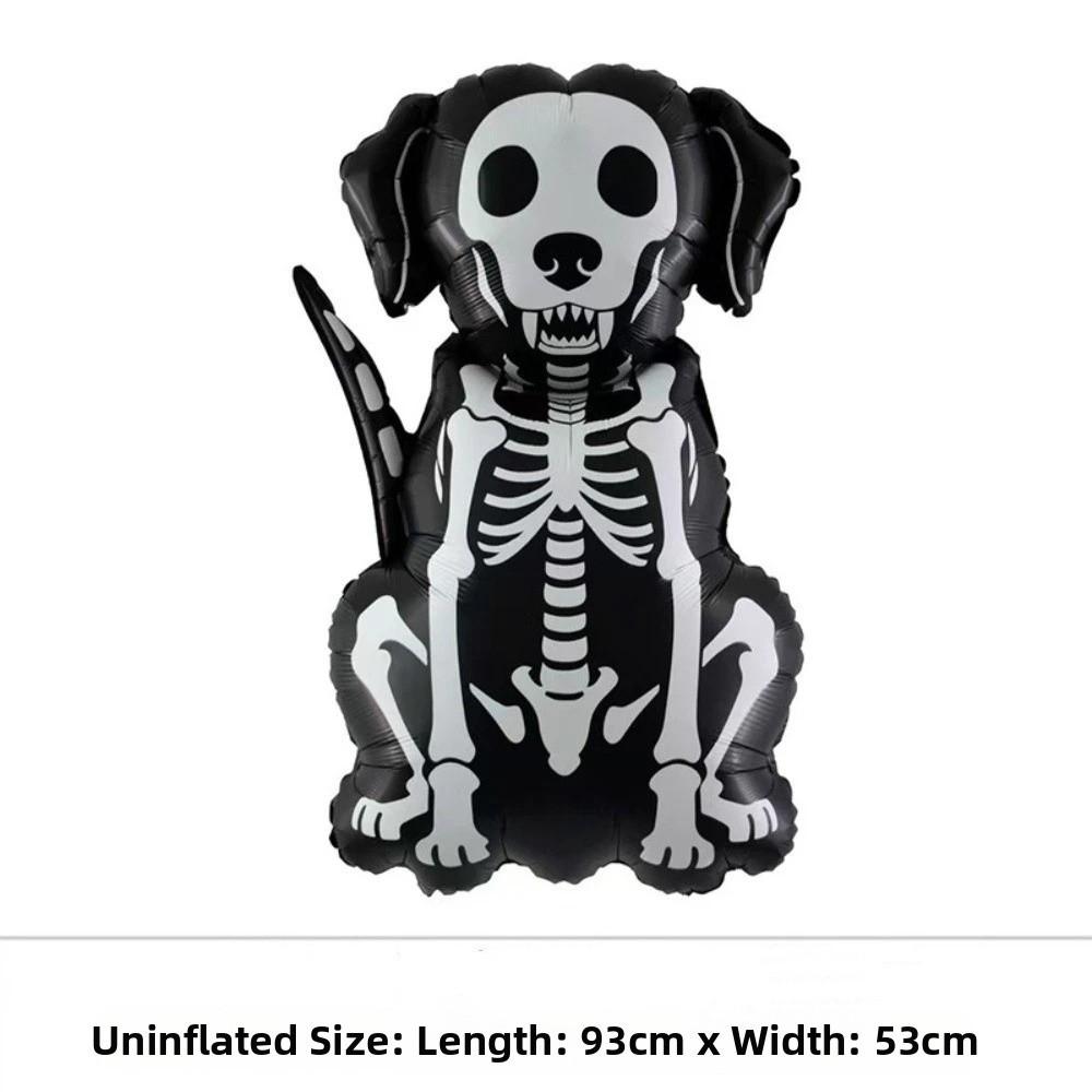 Skeleton Shape Halloween Foil Ballons House Decoration Dog Cat Foil Ballons  Halloween Festival