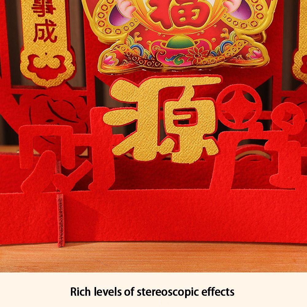 Креативный качающий головой Бог богатства Красное украшение для дома Бог богатства Орнаменты Новогодние