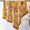 90*90cm Silk Scarf Scarftop Headwraps For Woman Fashion Four Seasons Hair Accessories Hijab Foulard Bandana Femme Headscarf90*90