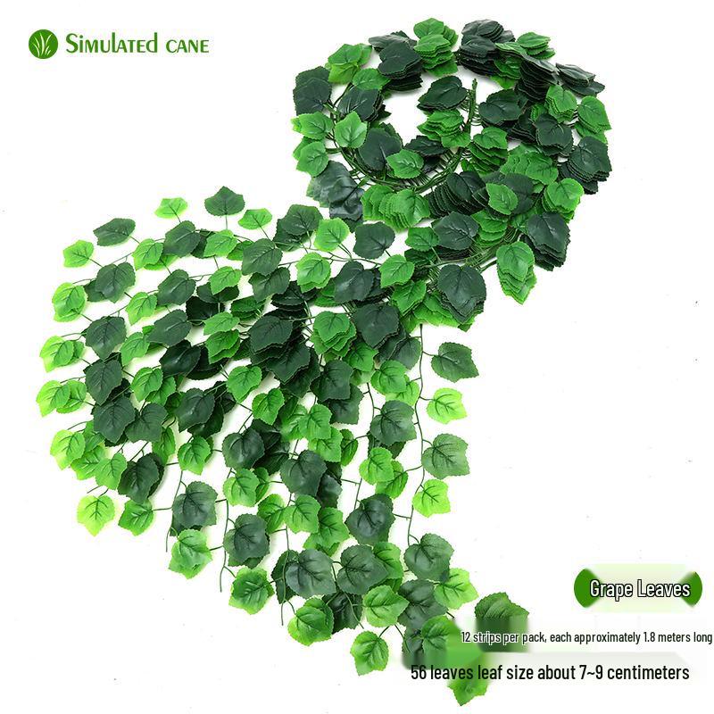 Большие Зеленые Искусственные Листья-Украшения для Плюща и Декора Крыши