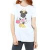 Disney Womens/Ladies Minnie Mouse Back Pose Cotton Boyfriend T-Shirt