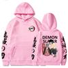 Demon Slayer Inosuke Hashibira Hoodies Anime Kimetsu No Yaiba Hooded Cute Kawaii Oversized Hoody Tops Men Women Sweatshirts