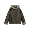 Unisex Oversized Winter Puffer Jacket With Faux Fur Collar Warm Cotton-Padded Hooded Coat Youth Casual Wear