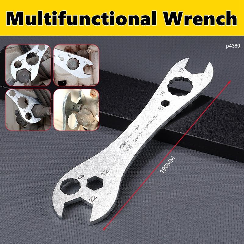Multi functional Air Conditioner Wrench Open End Set Ultra-thin Flat wrench Tool Multi-Function Double-End Fixed
