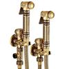 Tuqiu Hand Held Bidet Sprayer Douche Toilet Kit Gold Brass Shattaf Shower Head Antique Copper Valve Set Jet Bidet Faucet Set