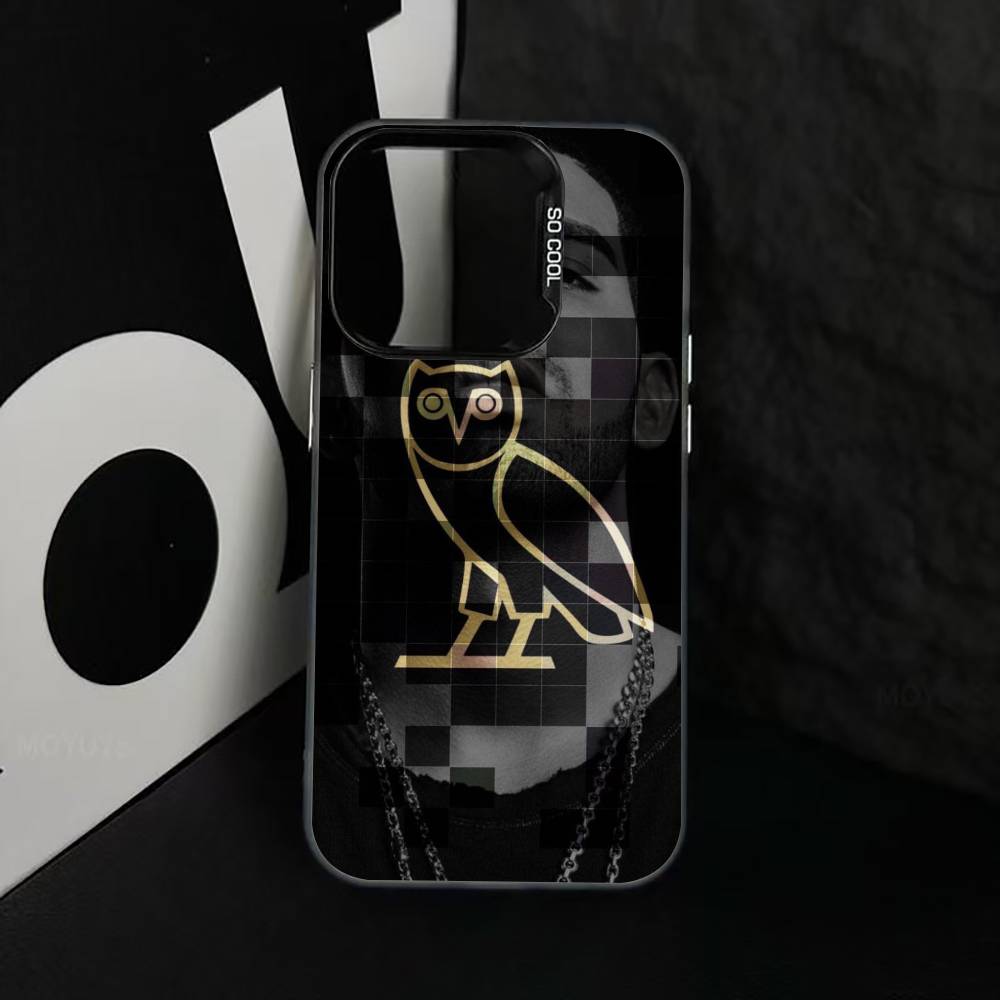 D-Dark O-Owl O-Night Чехол для телефона iPhone 17,16,15,14,13,12,11 Plus,Pro Max,XS,Красочный Серебряный Чехол для телефона Funda Cover