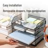 Deli PB116 4-Tier Folding Metal Document Tray
