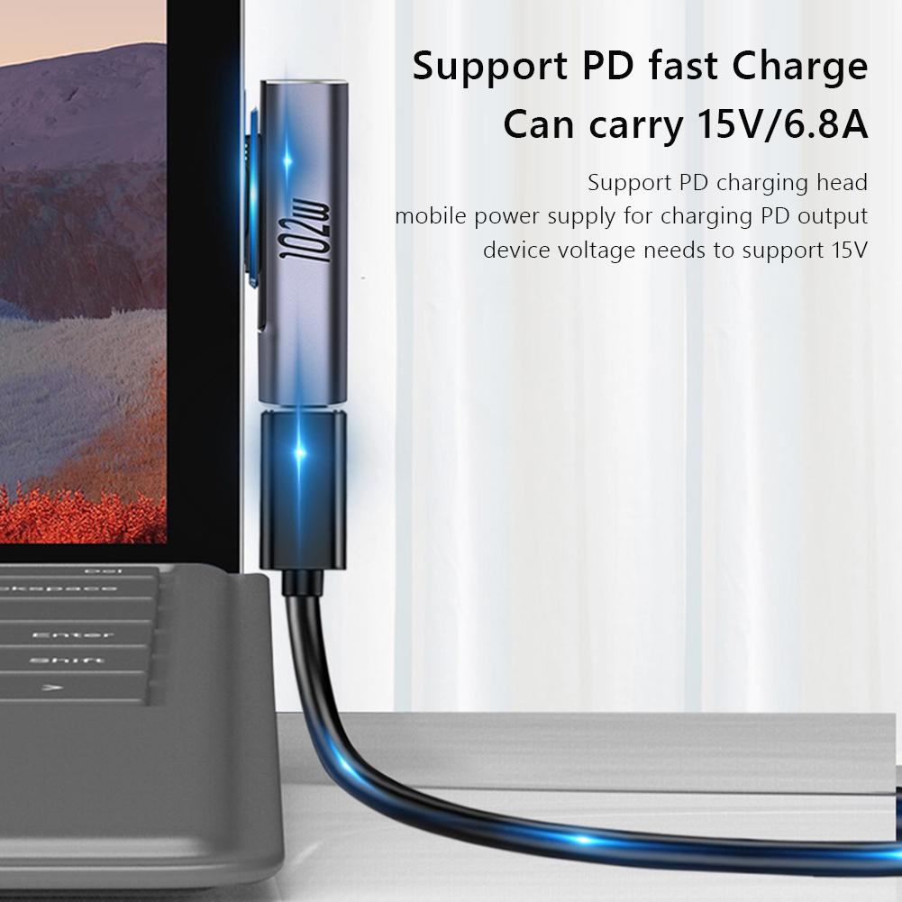 Адаптер PD для планшета Магнитный зарядный преобразователь Ноутбук Зарядное устройство для ноутбука Разъем Компьютерный аксессуар