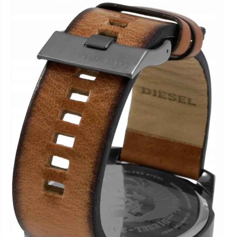 Diesel DZ4343 men's watch Brown strap Black dial 51mm + box