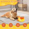 Interactive Duck Shaped Dog Slow Feeder Washable Automatic Dog Feeder Toy with 3 Food Outlet Size for Pets Food Dispenser