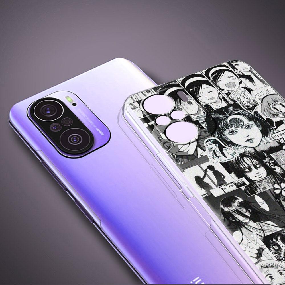 Силиконовый чехол для Xiaomi Redmi Note 10 9 Pro 9S 8 9C 7 8T 10S 9A 7A 8A K40 K20, противоударный мягкий чехол для телефона, футболки Junji Ito Tomie