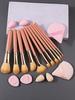 11 Makeup Brushes +4 Sponge Powder Puffs +4 Mini Beauty Eggs, Non-latex, Reusable, Multi-functional Daily Travel Makeup Tools