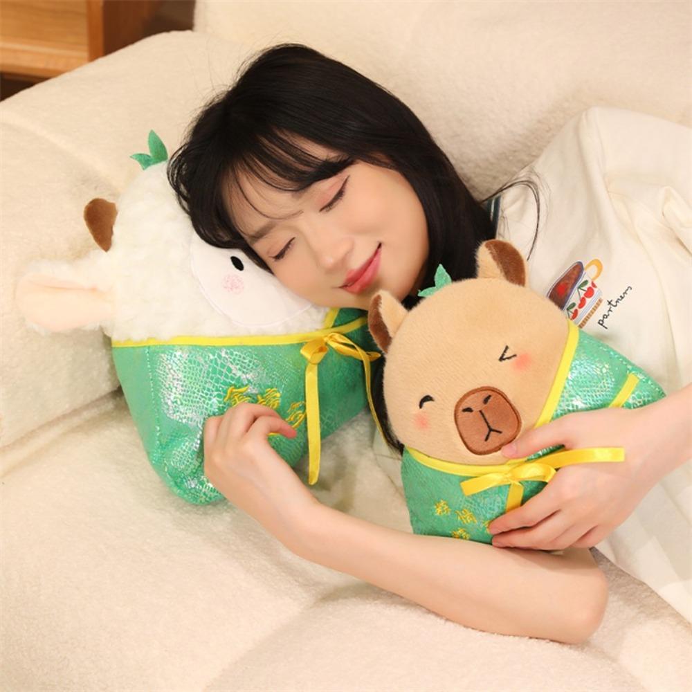 Capybara Zongzi Cotton Doll Pig Zongzi Stuffed Doll Funny Zongzi Plush Toy  Birthday