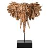 Naturecraft Resin Driftwood Collection Elephant Head On a Stand