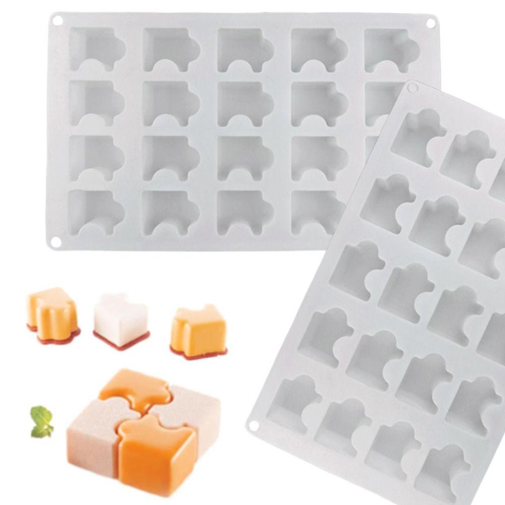 20 Holes Puzzle Mousse Mold 3D Cake Mold Ice Cream Baking Mould  Kitchen