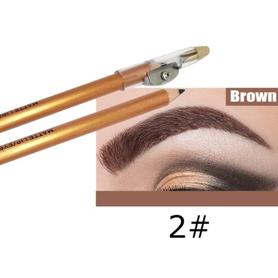 Водонепроницаемый прочный не размазывающийся карандаш для бровей, косметическая косметика для глаз с точилкой