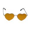 Metal Frame Vintage Polarized Glasses Eyewear Heart-Shaped Glasses Women Heart Sunglasses