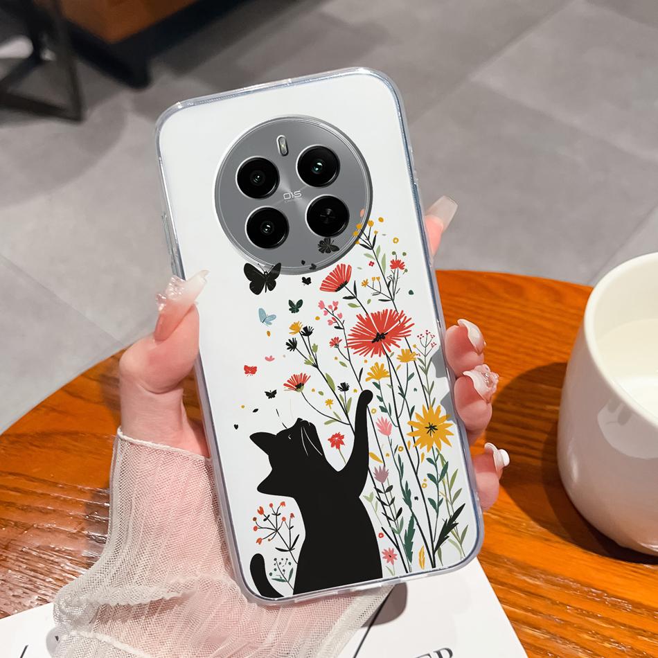 For Oppo Realme 12 Pro Plus Case For Realme12 4G 5G Phone Cover Cute Anime Transparent Soft Slim Protective Bumper Funda Coque
