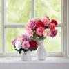 Искусственный букет розовых роз Цветочный реквизит для свадебной фотосъемки Украшения для дома и сада Имитация шелкового букета роз