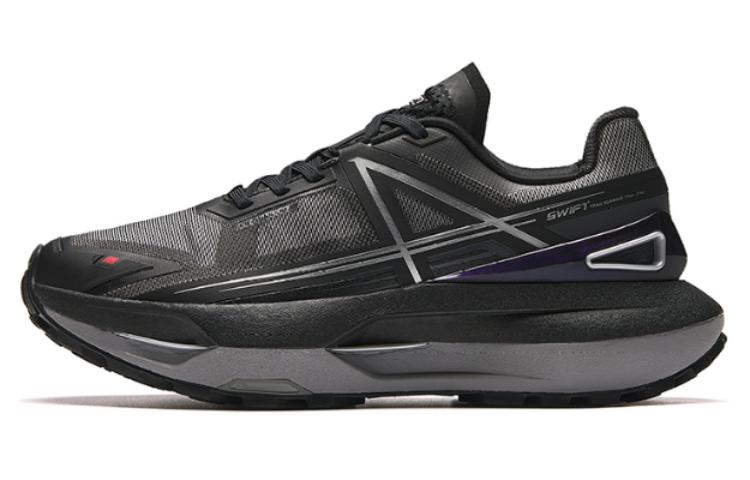 Women's Sneakers Anta Swift Comfortable Slip Resistant Abrasion Resistant Low top Running Shoes Women's Black