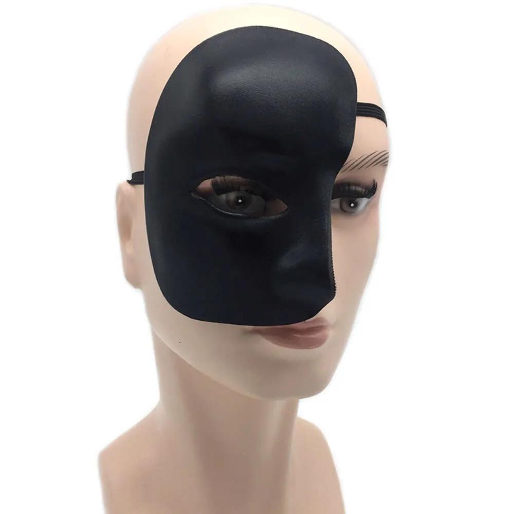 Маска левая половина лица Призрак ночной оперы мужские и женские маски маскарадные вечеринки маскарадные маски Хэллоуин праздничные принадлежности F021