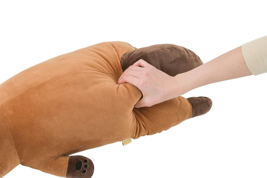 Livheart Premium Sleepy Animals Ponkichi the Raccoon Body Pillow, Large (Approx. 73cm in Length), Fluffy and Squishy Plush Toy, Gift 78210-31