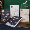 Китайский ретро-дневник: Изысканный твердый блокнот с кисточкой, тисненый золотом, с художественными страницами свежих цветов