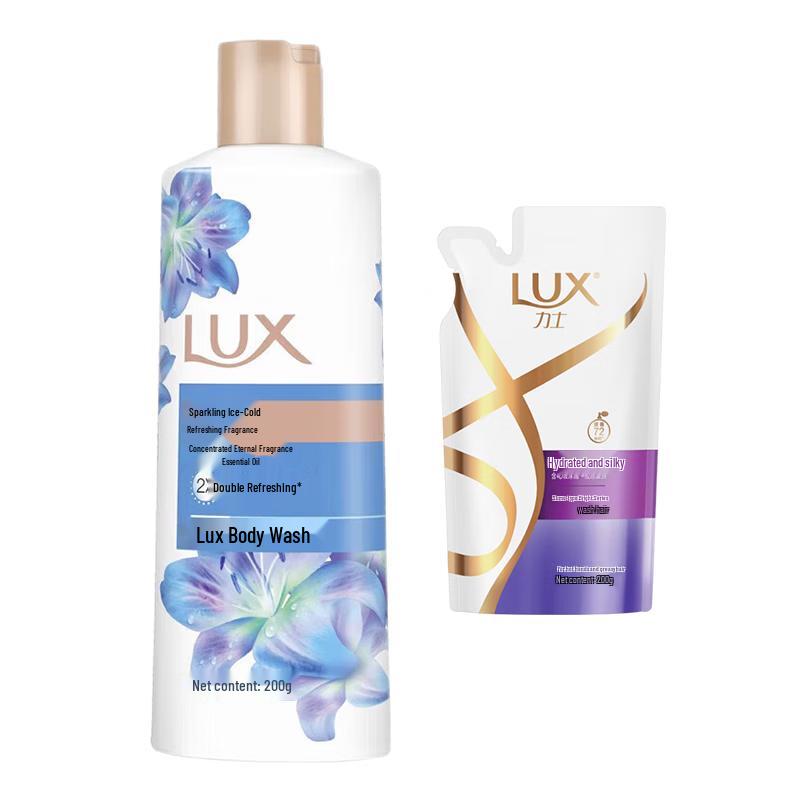 LUX Refreshing Shower Gel & Shampoo Set